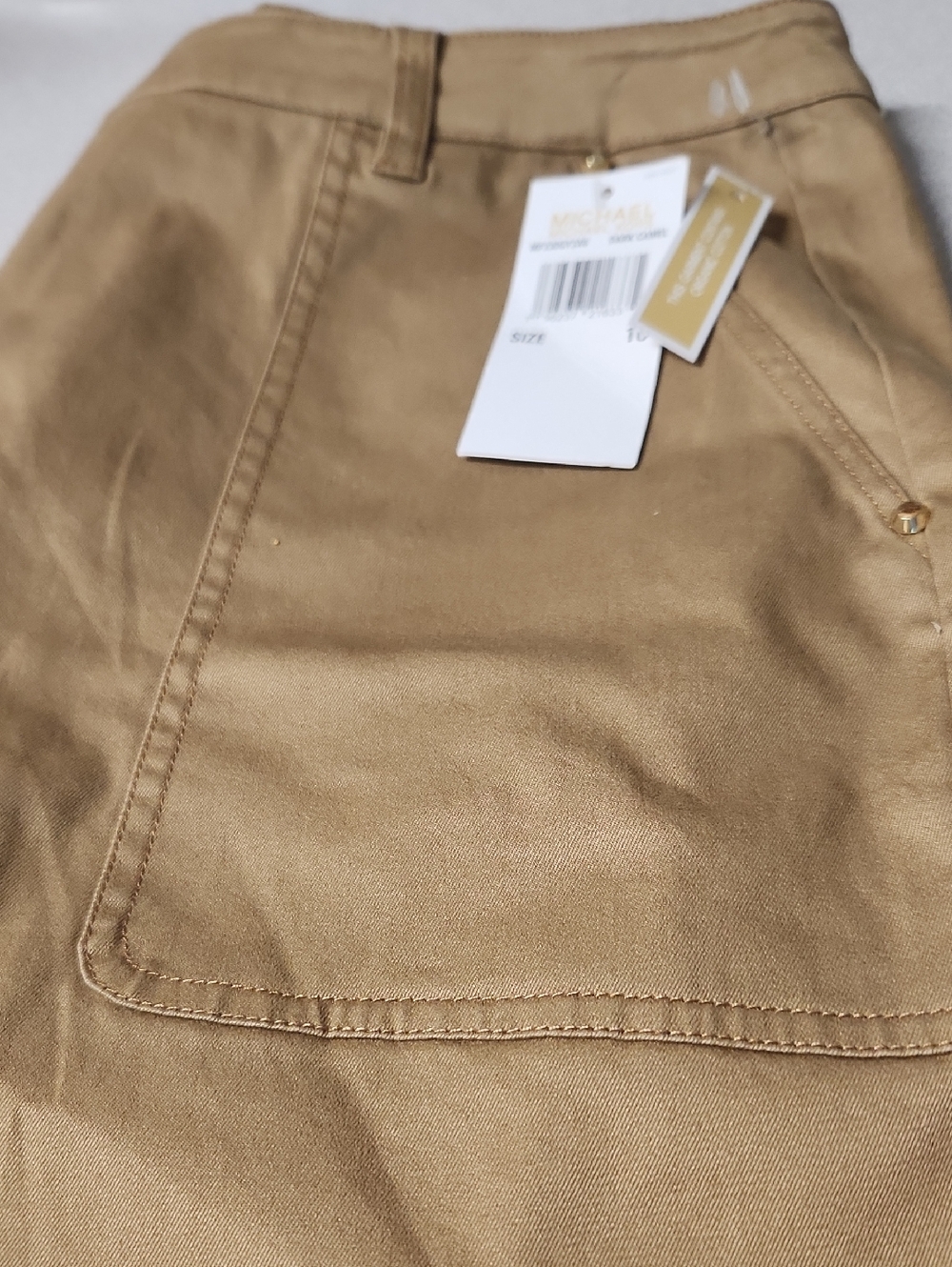 Michael Kors Collection Cropped Ankle Pants in Tan
